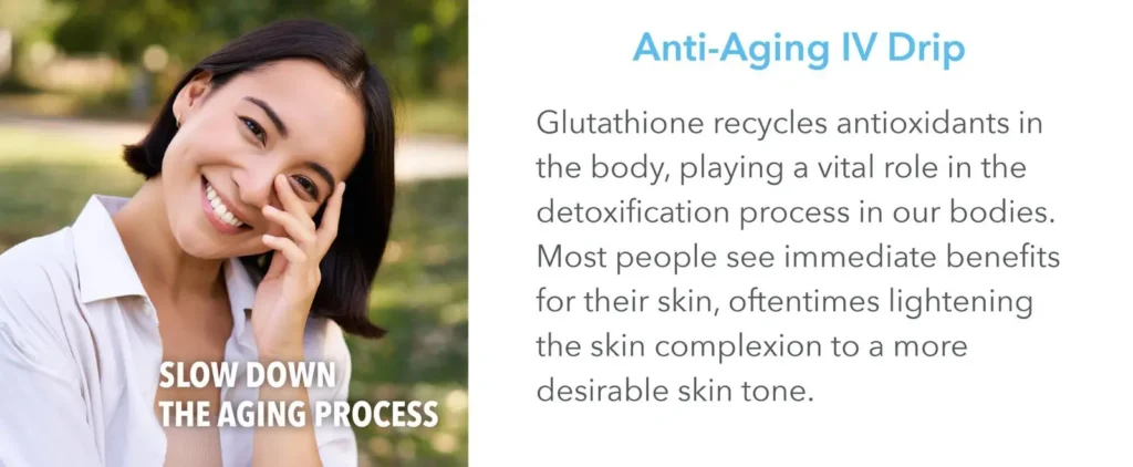 Detoxification therapy session for hangover relief and jetlag recovery